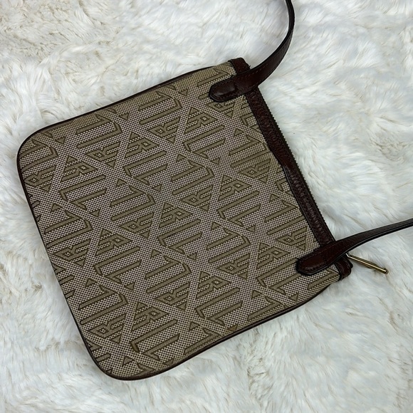 Lauren Ralph Lauren Signature Logo Canvas Crossbody Bag Authentic - Picture 10 of 13